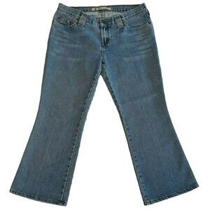 GAP Ultra Low Rise Women's Straight Leg Cropped Denim Blue Jeans Size 6